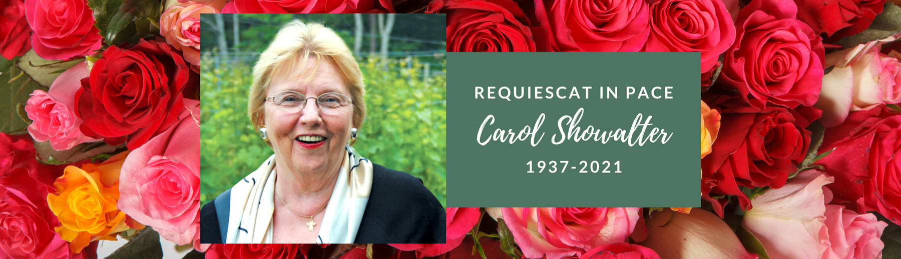 In gratitude for the life of Carol Showalter, one of the original members of Paraclete Press and founder of the national 3D/Your Whole Life program