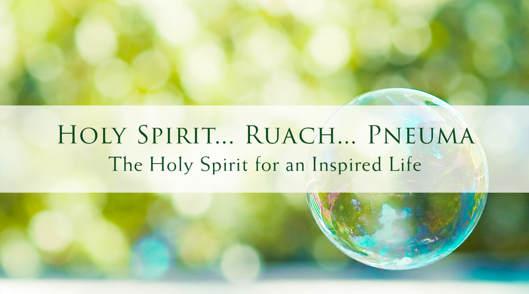 A Hostile Haunt - The Holy Spirit For An Inspired Life